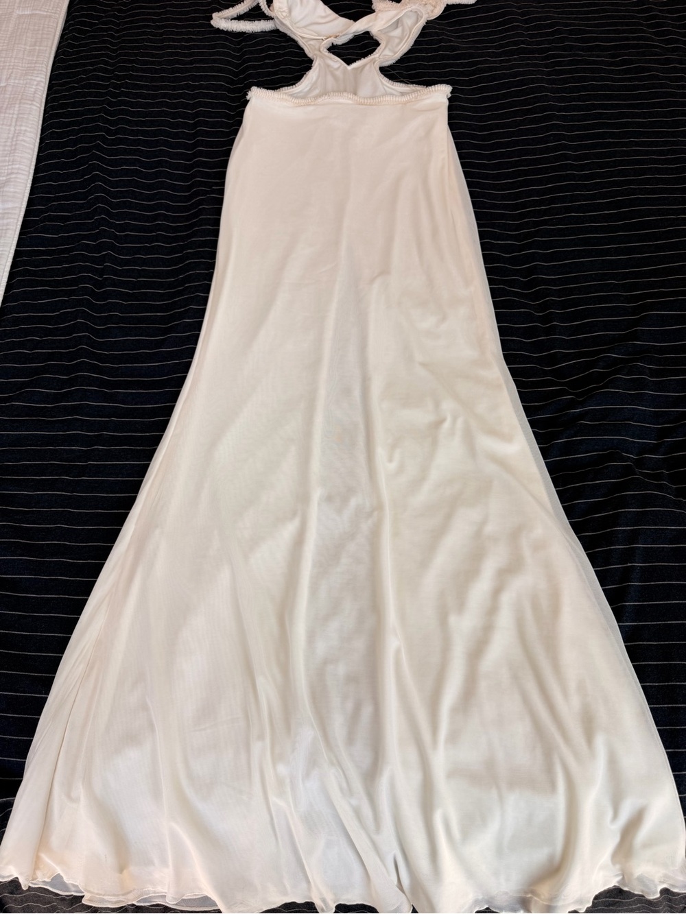 Oh Polly White Cutout Slit Maxi Dress - Picture 10 of 11